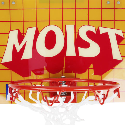 Moist Basketball Hoop and Ball