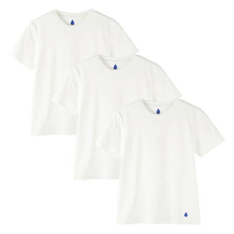 Charlie's White Tee - 3 Pack