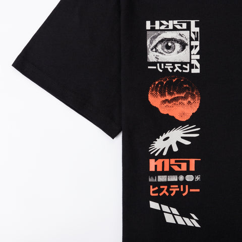 Hysteria Static Tee Black